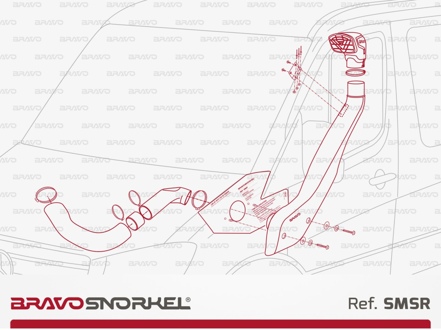 Bravo snorkel MERCEDES SPRINTER W906 / VOLKSWAGEN CRAFTER (2006 - 2018)