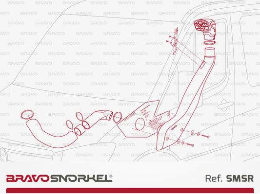 Bravo snorkel MERCEDES SPRINTER W906 / VOLKSWAGEN CRAFTER (2006 - 2018)